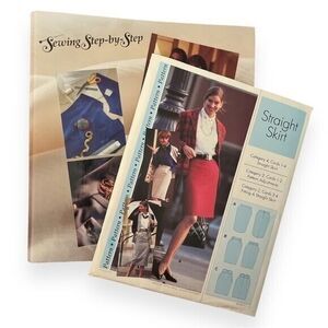 Sewing Step-by-Step 3 Ring Binder Tips Techniques Various Cards Straight Skirt